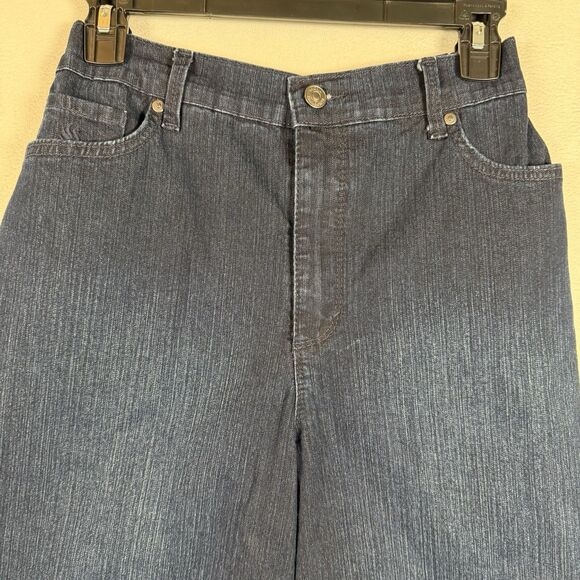 Gloria Vanderbilt Amanda Capri Jeans Womens 12 Blue Denim Stretch High Rise Elas - Picture 8 of 14